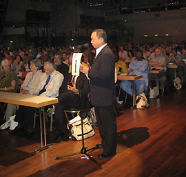 ACT chair Antonio Tinio addressing the Education International congress in Berlin, Germany ACT chair Antonio Tinio addressing the Education International congress in Berlin, Germany