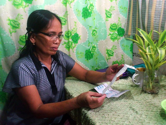 Nida says it is not true that urban poor families do not pay their taxes. (Photo by Janess Ann J. Ellao / Bulatlat.com