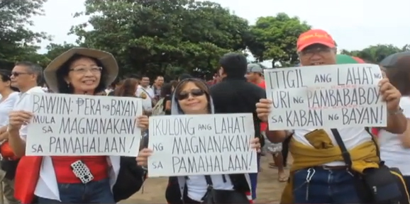 Filipinos speak out against pork barrel