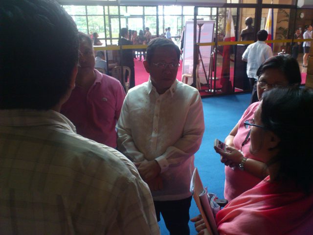 Anakpawis Rep. Fernando Hicap (Photo by J. Ellao / Bulatlat.com)