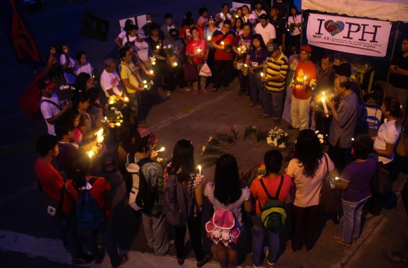 Candle lighting at Davao City (Photo from Anakbayan's Facebook/Bulatlat.com)
