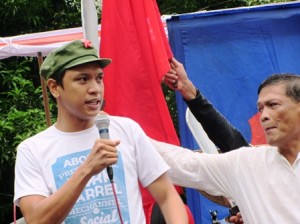 Anakbayan's Vencer Crisostomo: Aquino sellout worse than that of his idol Aguinaldo.