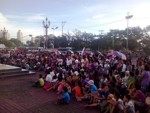 Women from different cities in Metro Manila gathered at Women Rising Against Corruption at Mehan Garden in Manila