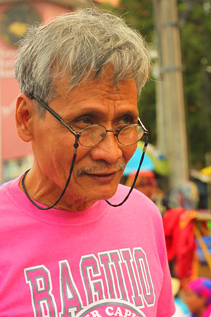 Teodoro Villafuerte calls on the government to  pay attention to the claimants as they are getting older. (Photo by Ronalyn V. Olea / Bulatlat.com) 