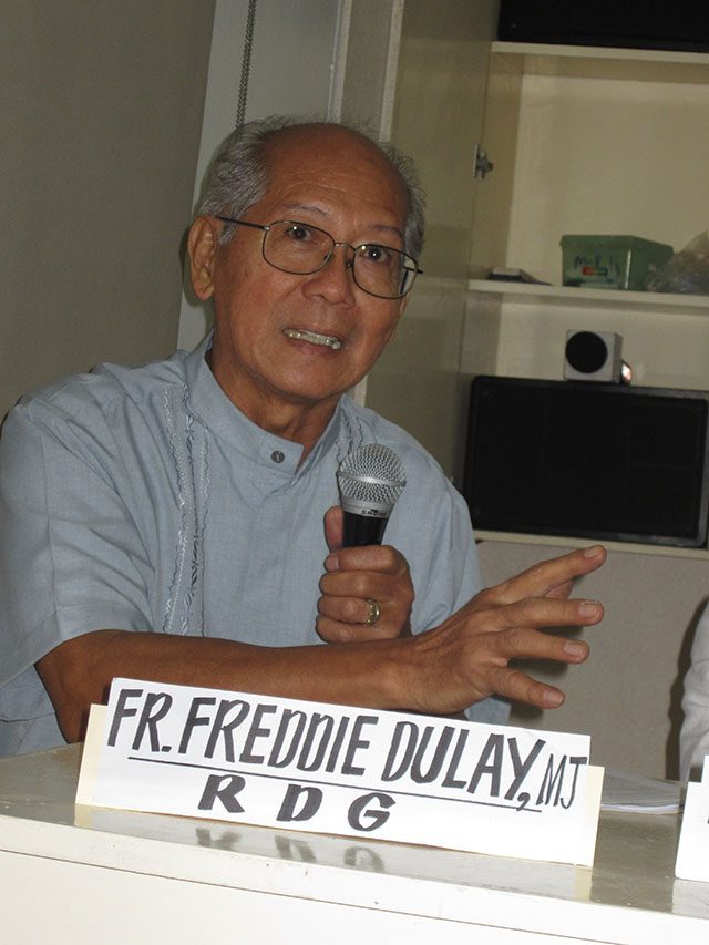 Fr. Freddie Dulay: "It is time that the poor speak for themselves." (Photo by Ronalyn V. Olea / Bulatlat.com)