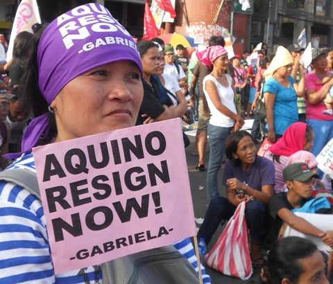 OFWs and kin call for Aquino resignation