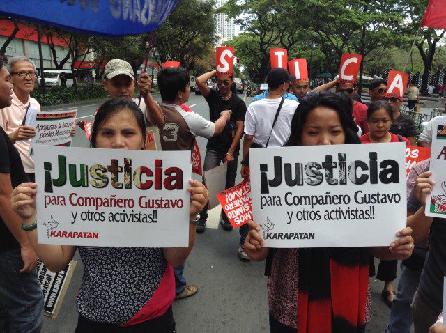 Human rights workers join calls for justice for slain Mexican leader (Photo by J. Ellao / Bulatlat.com)