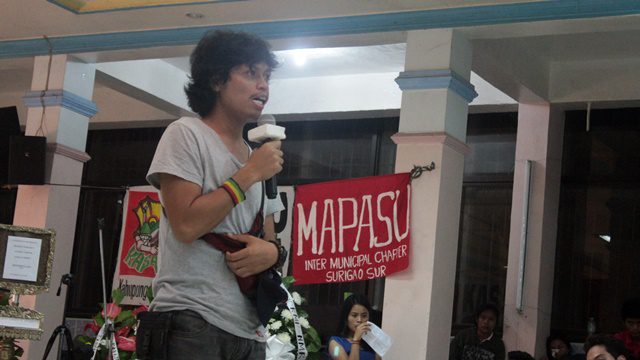 Karlgen says his "i love you" messages were only meant for his father. (Photo by J. Ellao / Bulatlat.com)