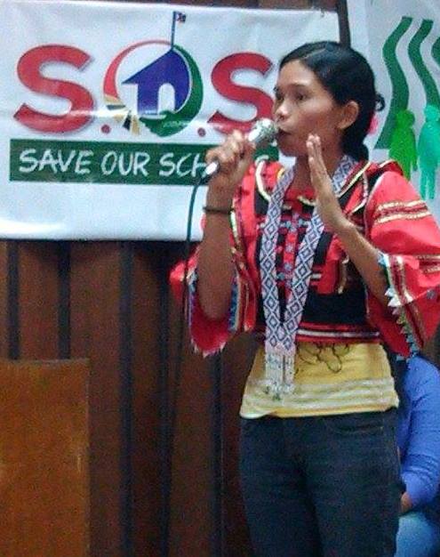 Marissa Ejanel, 27, a Manobo from White Culaman village, Kitaotao, Bukidnon. (Photo courtesy of Children's Rehabilitation Center/ Bulatlat.com)