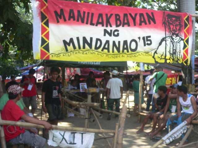 OPEN TO THE PUBLIC . The entrance to the Kampuhang Bayan (Photo by D.Ayroso/Bulatlat.com)