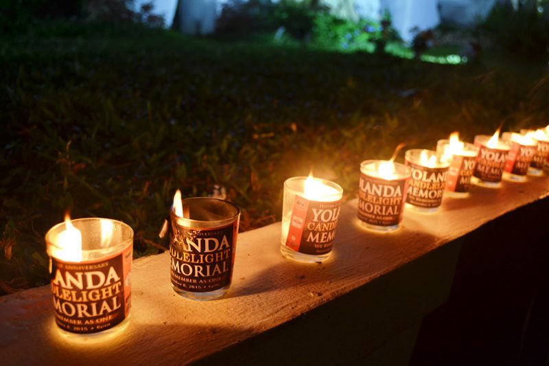 candlelight for Yolanda victims