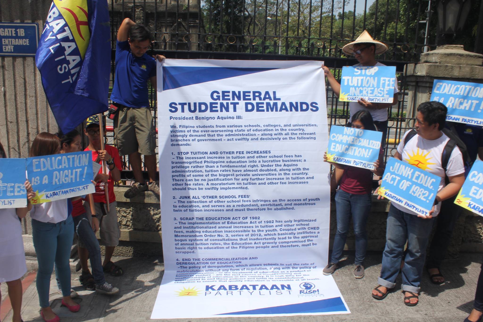 The youth and student groups will hold a protest action against the increasing cost of tertiary education on Feb. 24. Contributed photo.