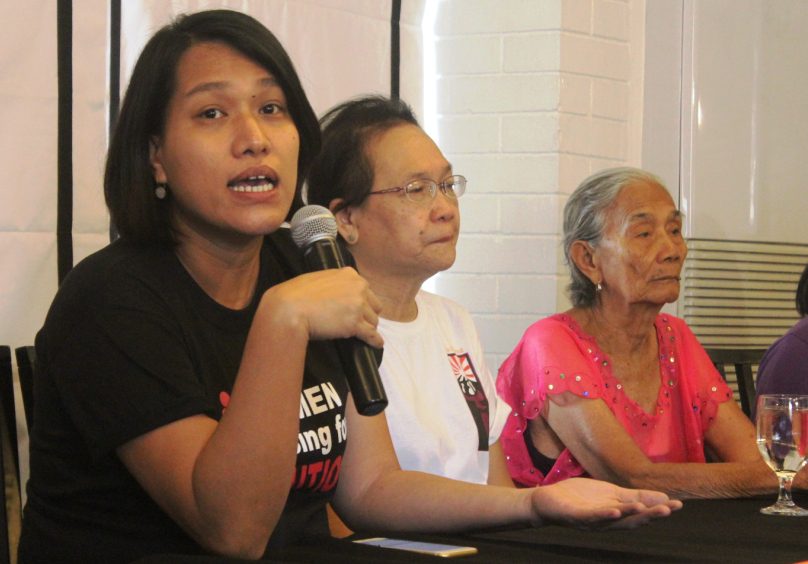 Joms Salvador, Gabriela secretary general said this year’s OBR Philippine campaign is a virtual indictment of President Aquino, whose regime was marked by increased poverty, absence of state accountability, and an escalation of violence against women. (Photo by A. Umil/ Bulatlat.com)
