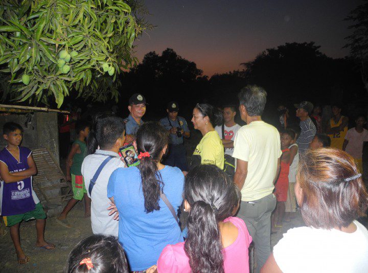 Zambales Congresswoman Cheryl Delloso-Montalla arrived to talk with residents on March 10. (Contributed photo)