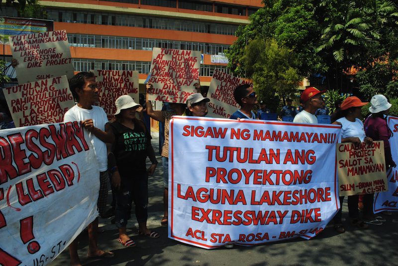 Fisherfolk against Laguna Lake Dike Project