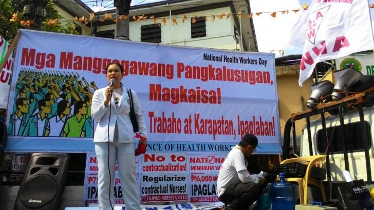 On Health Workers’ Day, protesters demand wage increase, end to contractualization, privatization