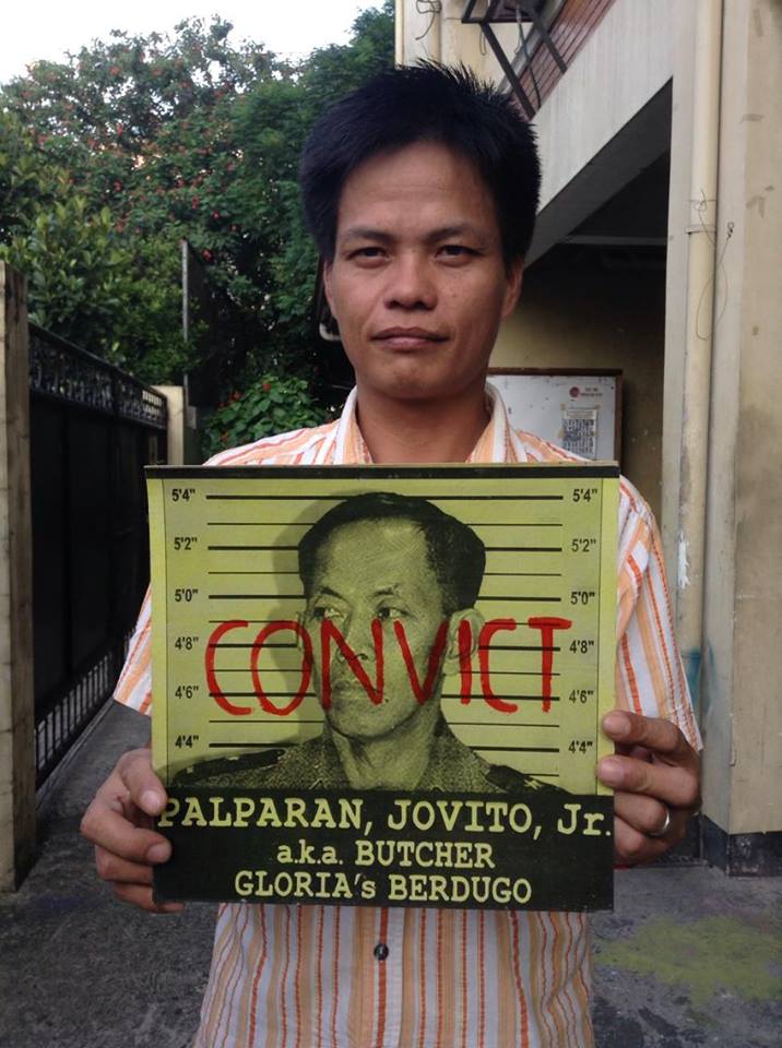 Torture survivor wants Palparan jailed for ordering his abduction, torture and illegal detention (Photo by J. Ellao / Bulatlat.com)