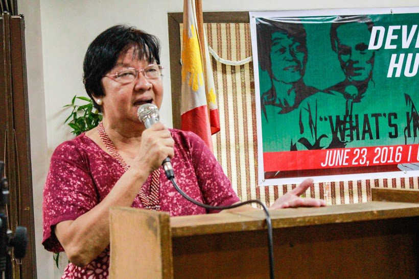 Incoming Social Welfare secretary Judy Taguiwalo (Photo by Karen Macalalad / Bulatlat.com)