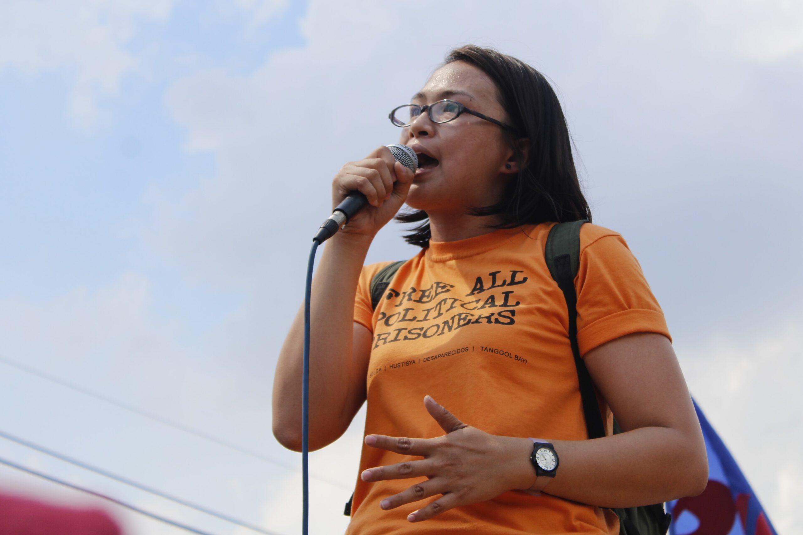 Nikki Gamara, daughter of an detained NDFP consultant Renante Gamara (Photo by Karen Ann Macalalad/Bulatlat)