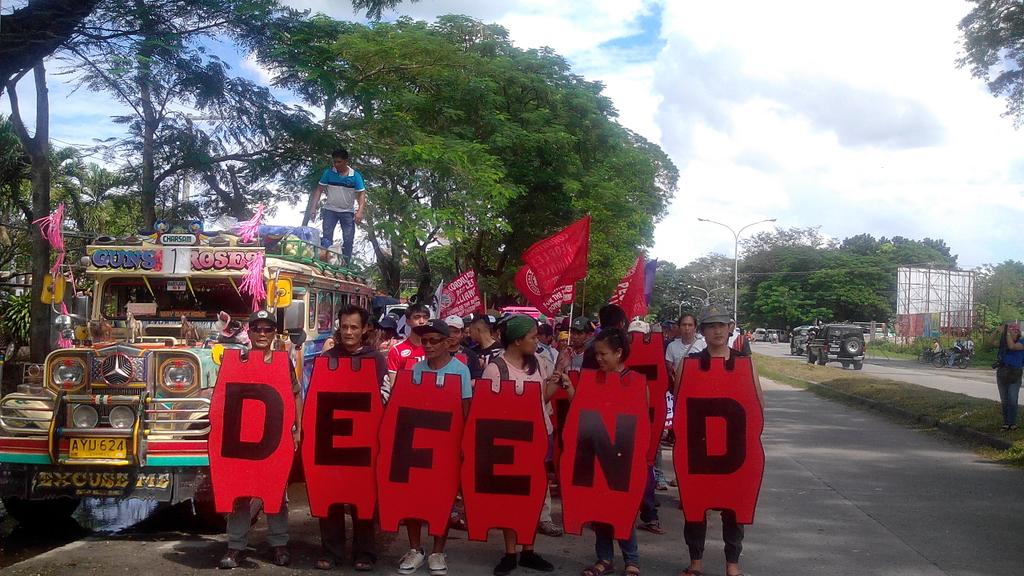 Cordilleran contingent march in Tarlac City (Photo by Kim Quitasol/Northern Dispatch Weekly)