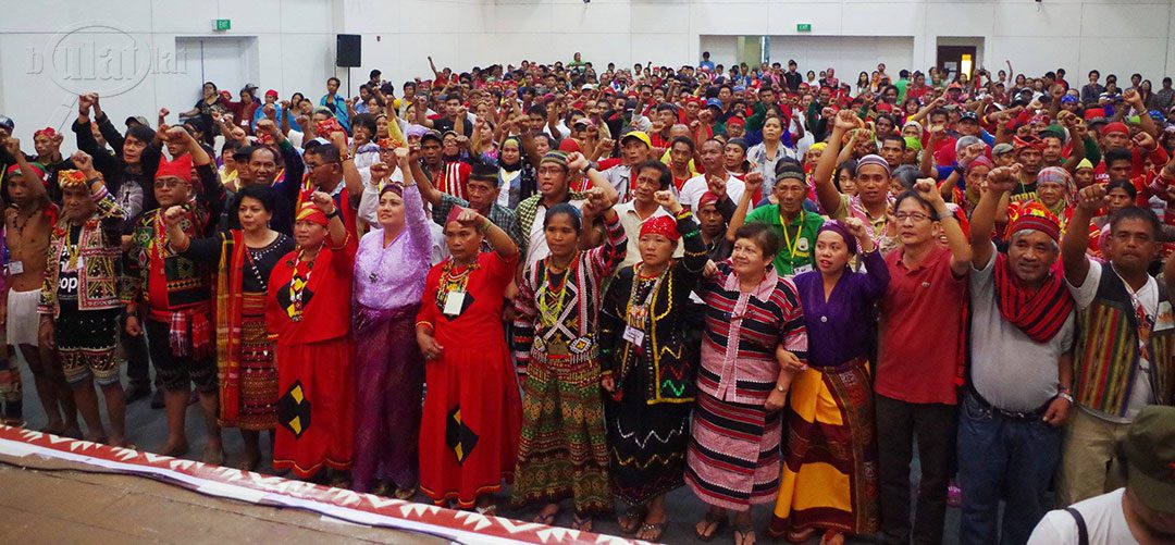 In a historic gathering, indigenous peoples and Moro form an alliance of national minority in defense of ancenstral lands and right to self-determination. (Photo by Fred Dabu/Bulatlat)