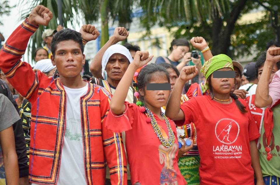 "Lorejane" and "Lorainne" after they were released from MPD station 5 (Photo by Carlo Manalansan/Bulatlat)