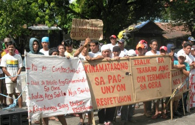 Negros sugar mill workers show sorry state of contractual workers