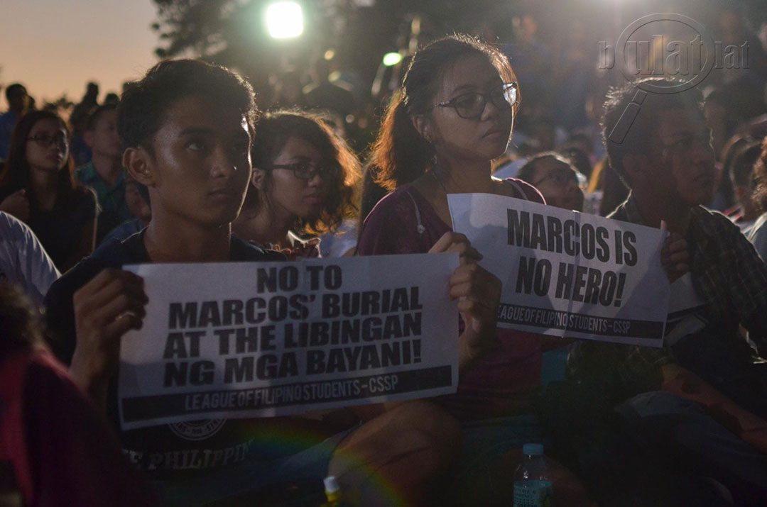 University of the Philippines students know the nation's history. (Photo by Loi Manalansan / Bulatlat)