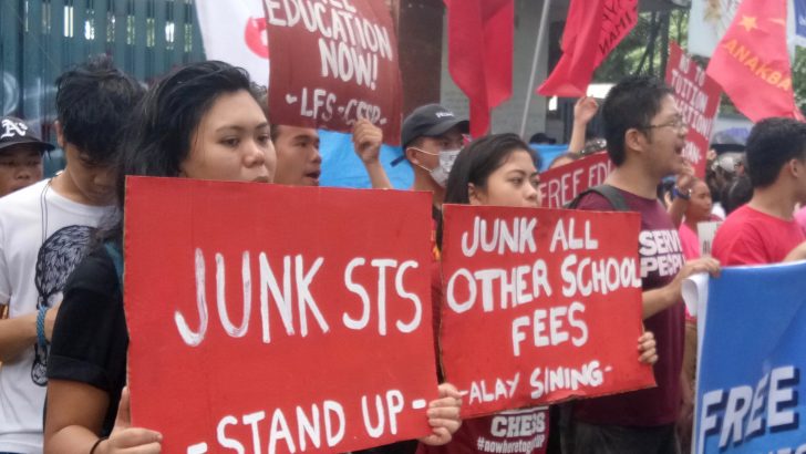 Students camp out of Ched office to call for free education