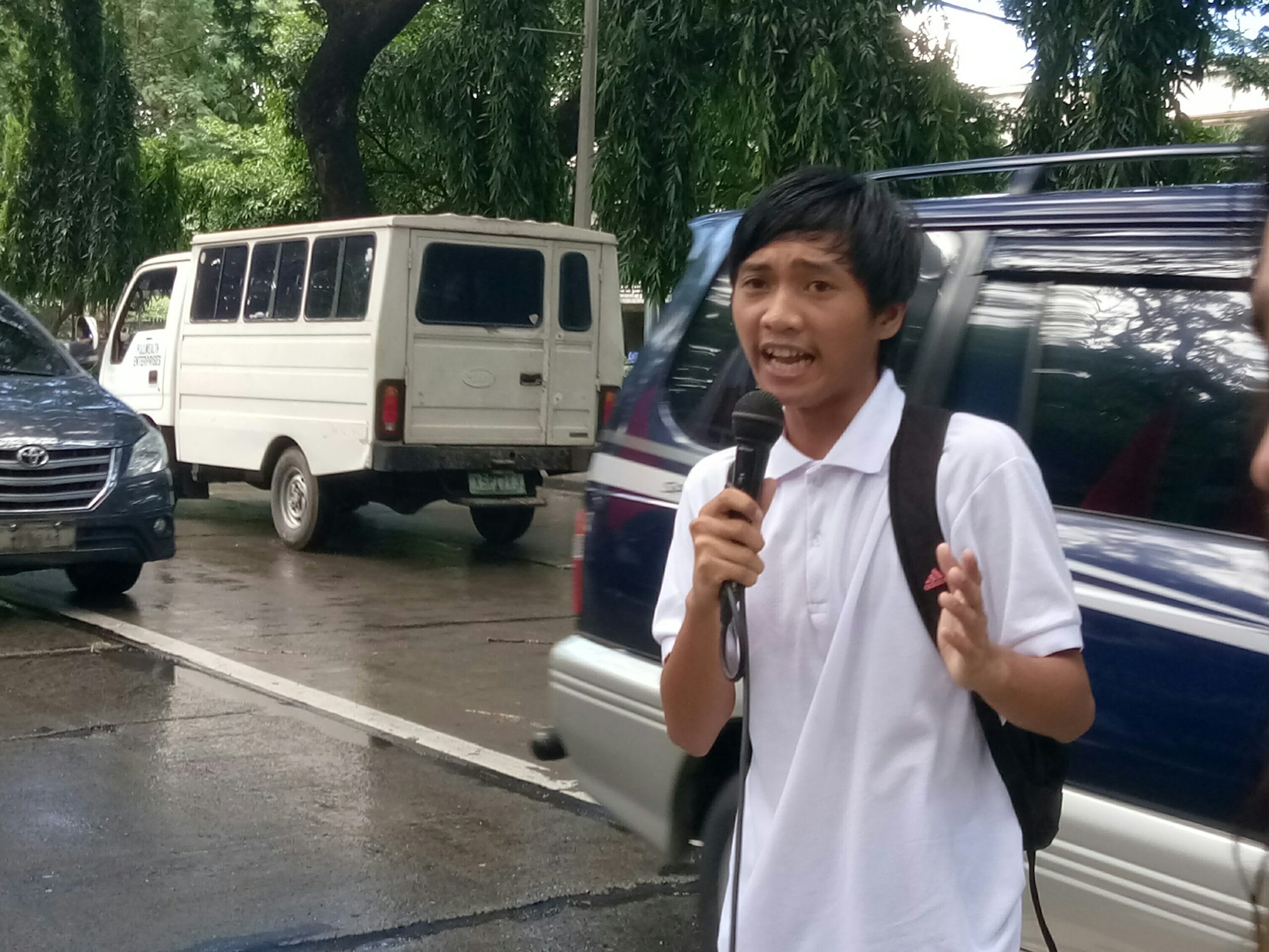 Jose Mari Callueng, National President of the College Editors Guild of the Philippines (CEGP) (Photo by Daniel Boone/Bulatlat)
