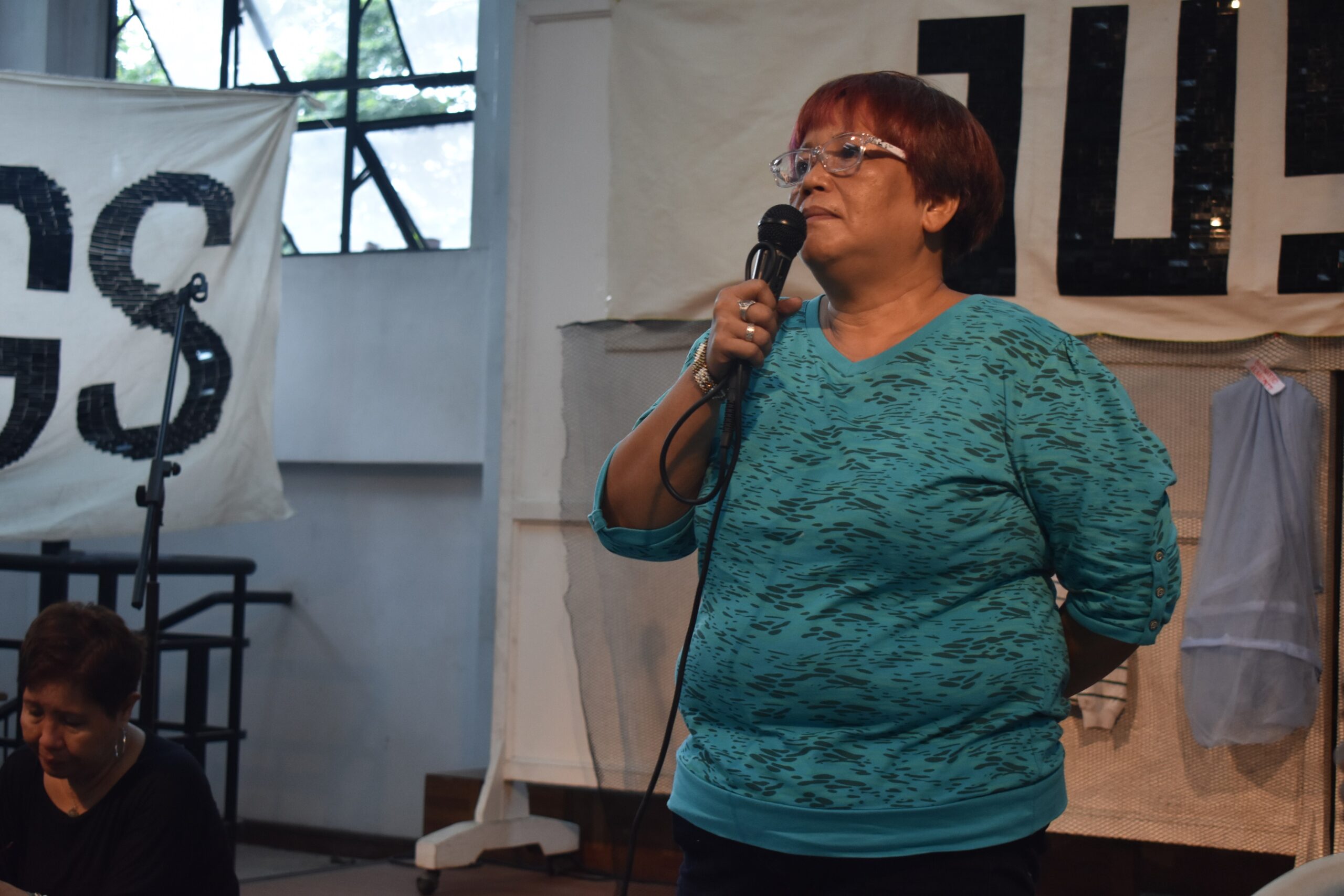 Former political prisoner Evelyn Legaspi (Photo by Ian Irving Bazarte/Bulatlat)
