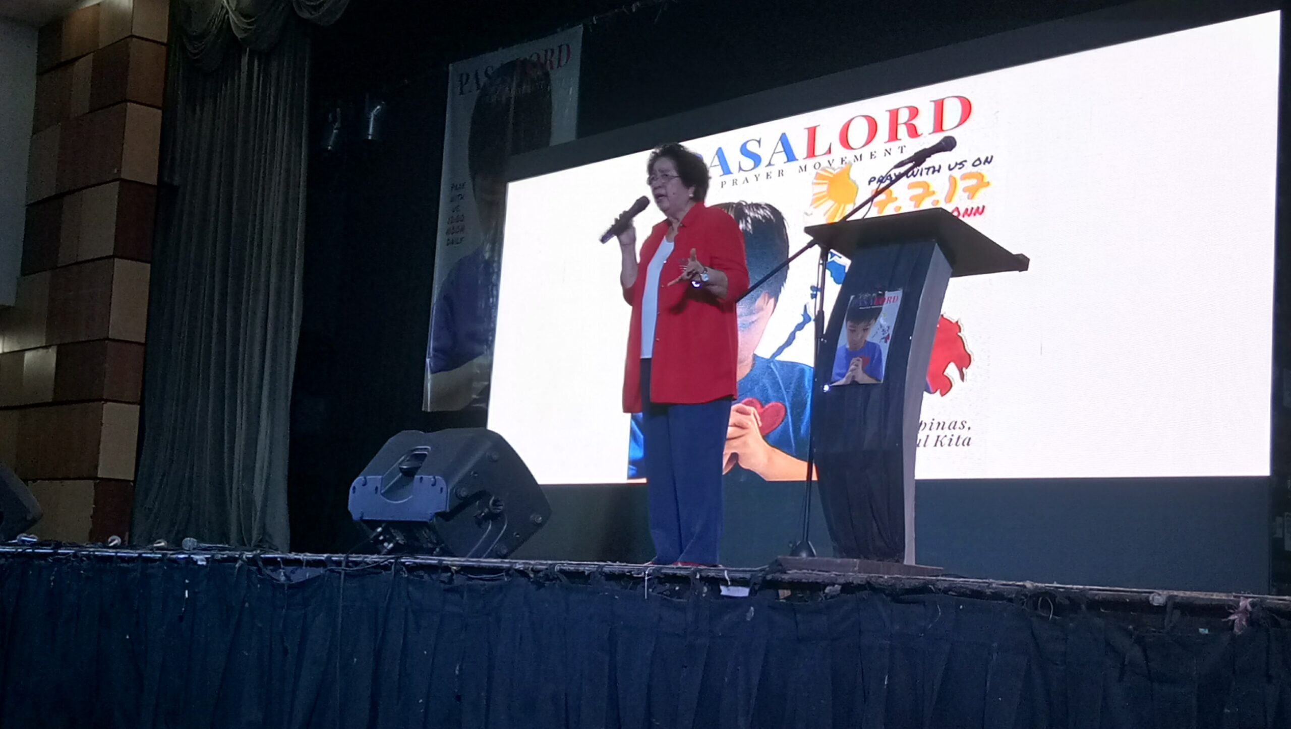 PasaLord Prayer Movement convenor Lourdes "Bing" Pimentel (Photo by Dannah Denise Agustin/Bulatlat)