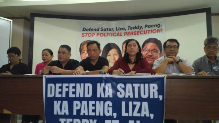 Former progressive solons decry political prosecution over revival of 12 year old case