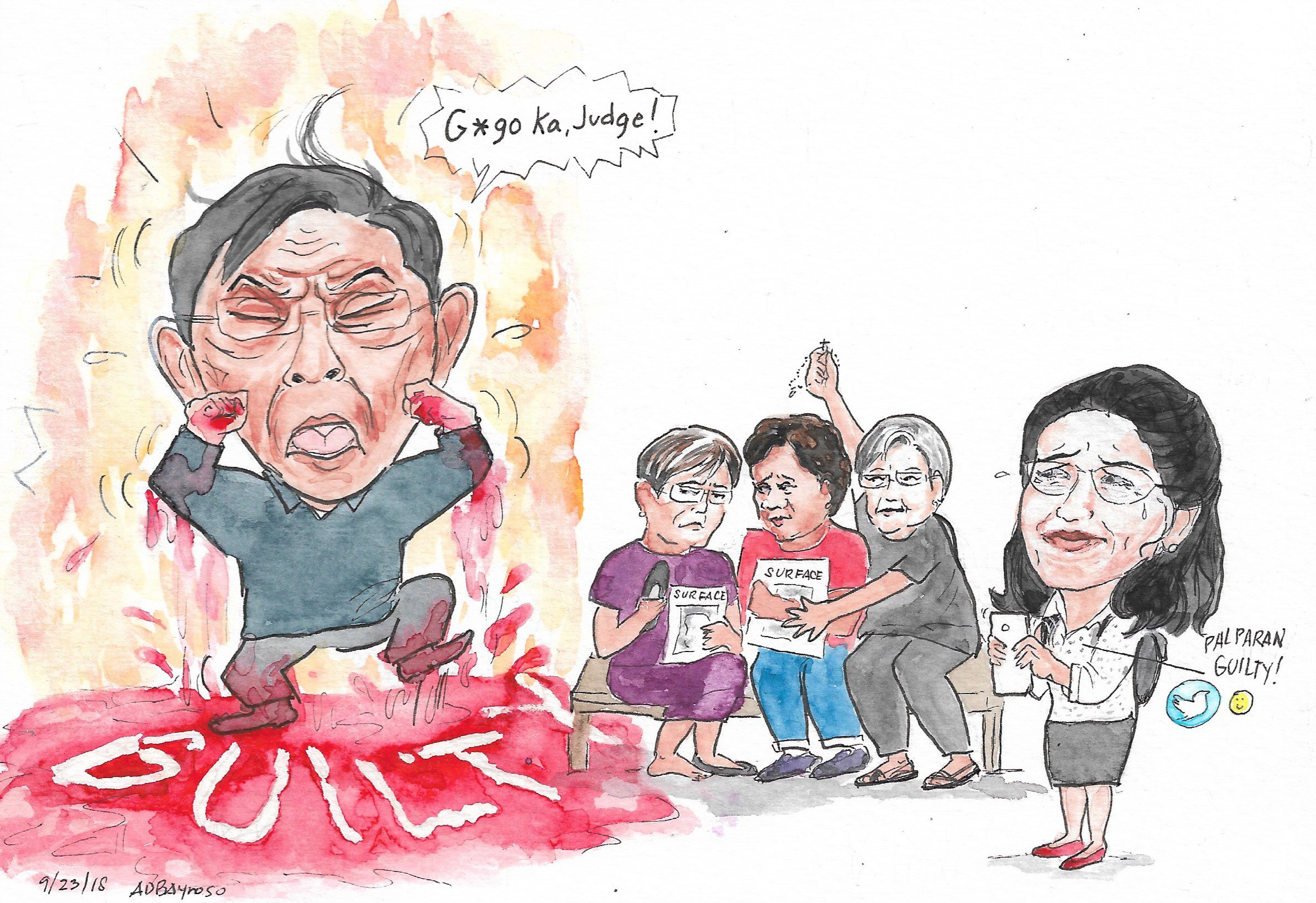 bulatlat OTF Ja In the courtroom with Palparan