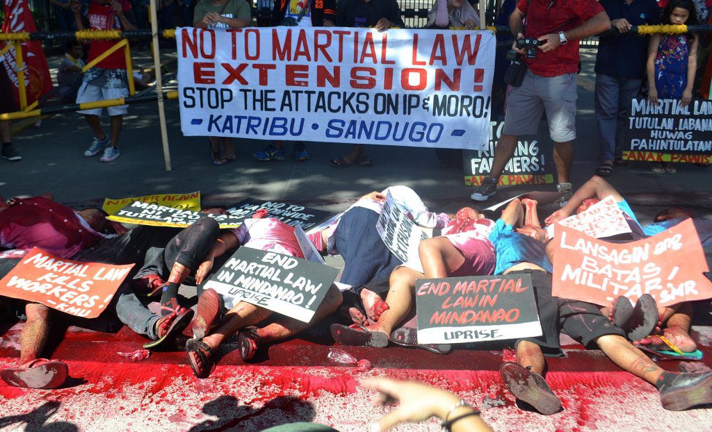 martial law protest-DT