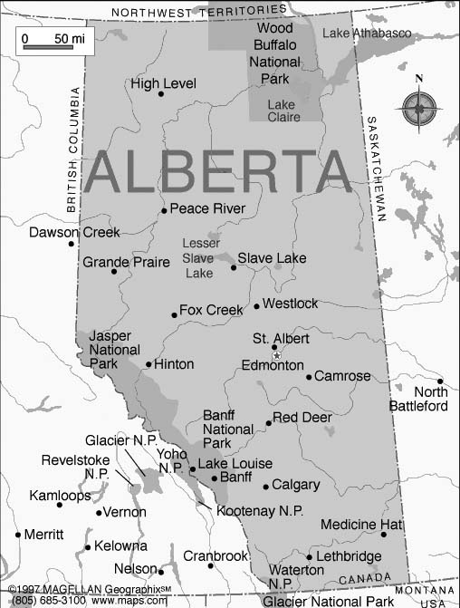 Alberta-Map