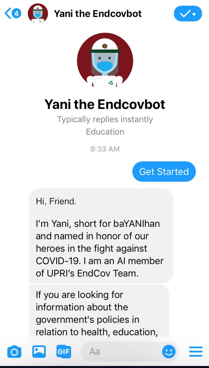 Yani the ncovbot