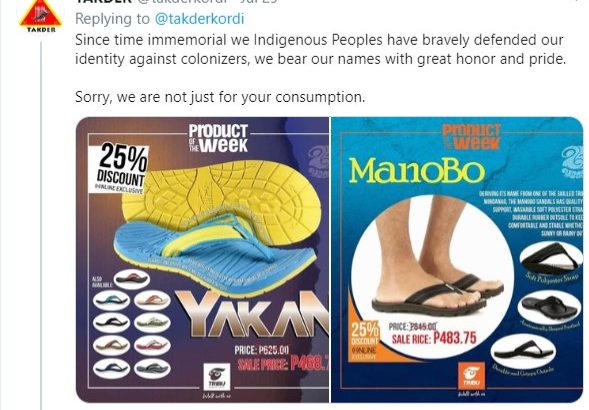 Local footwear brand called out for using tribe groups as product names