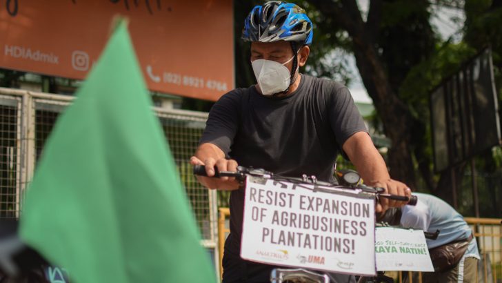 Progressive groups pedal for food self sufficiency and #JusticeForJosephCanlas