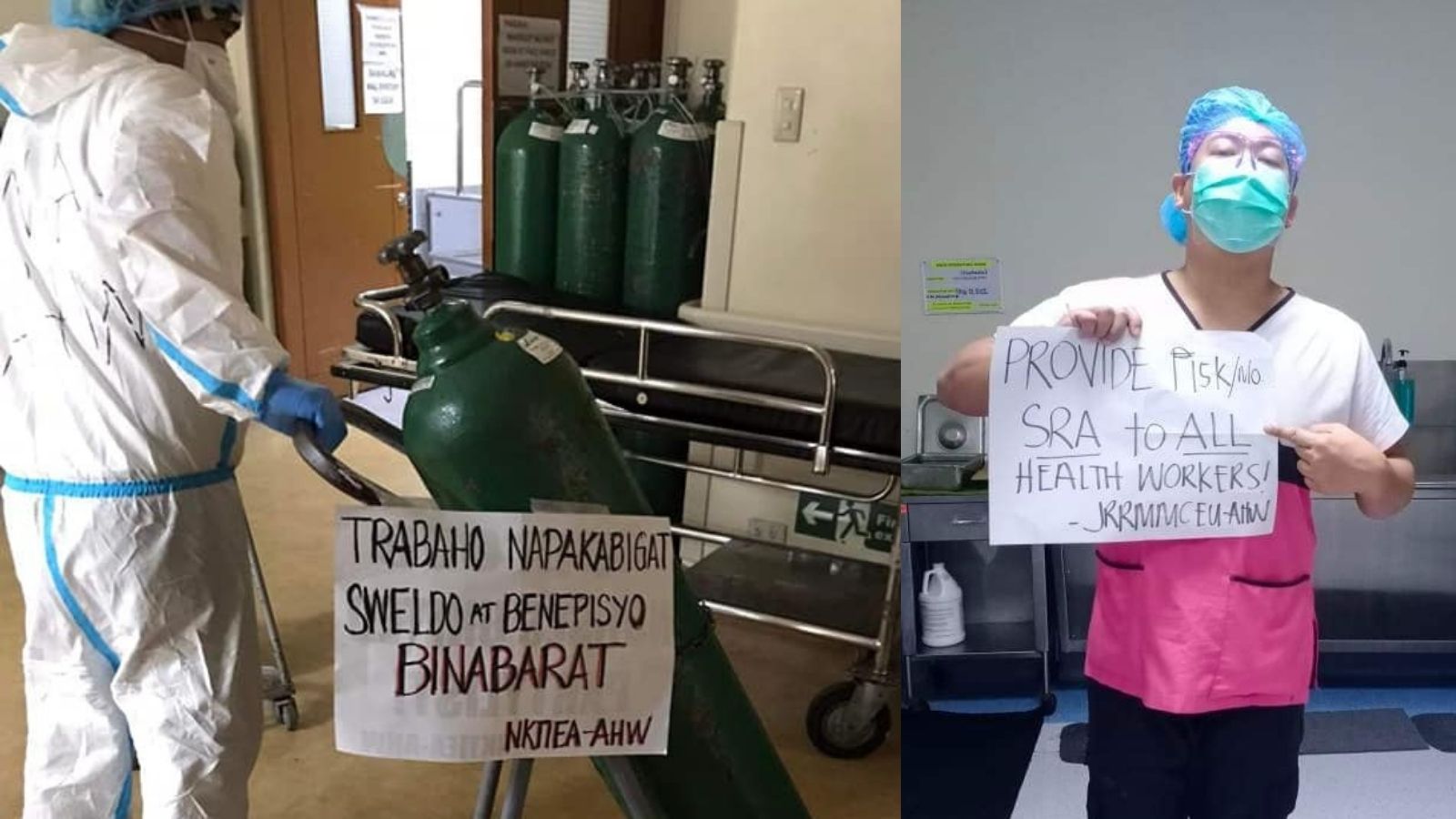 health workers-isolation protocols-protest-photo courtesy AHW-ok