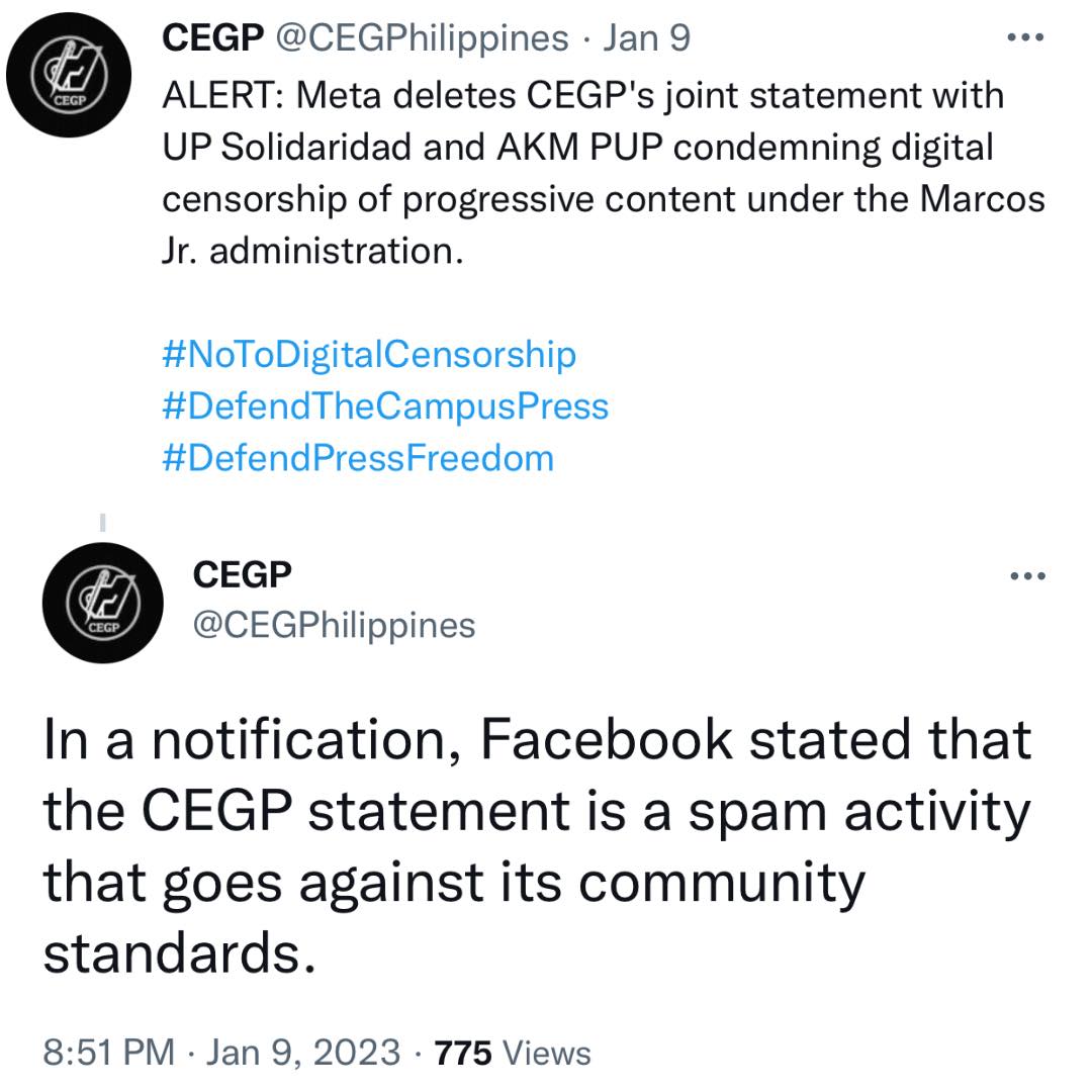 cegp-facebook blocking