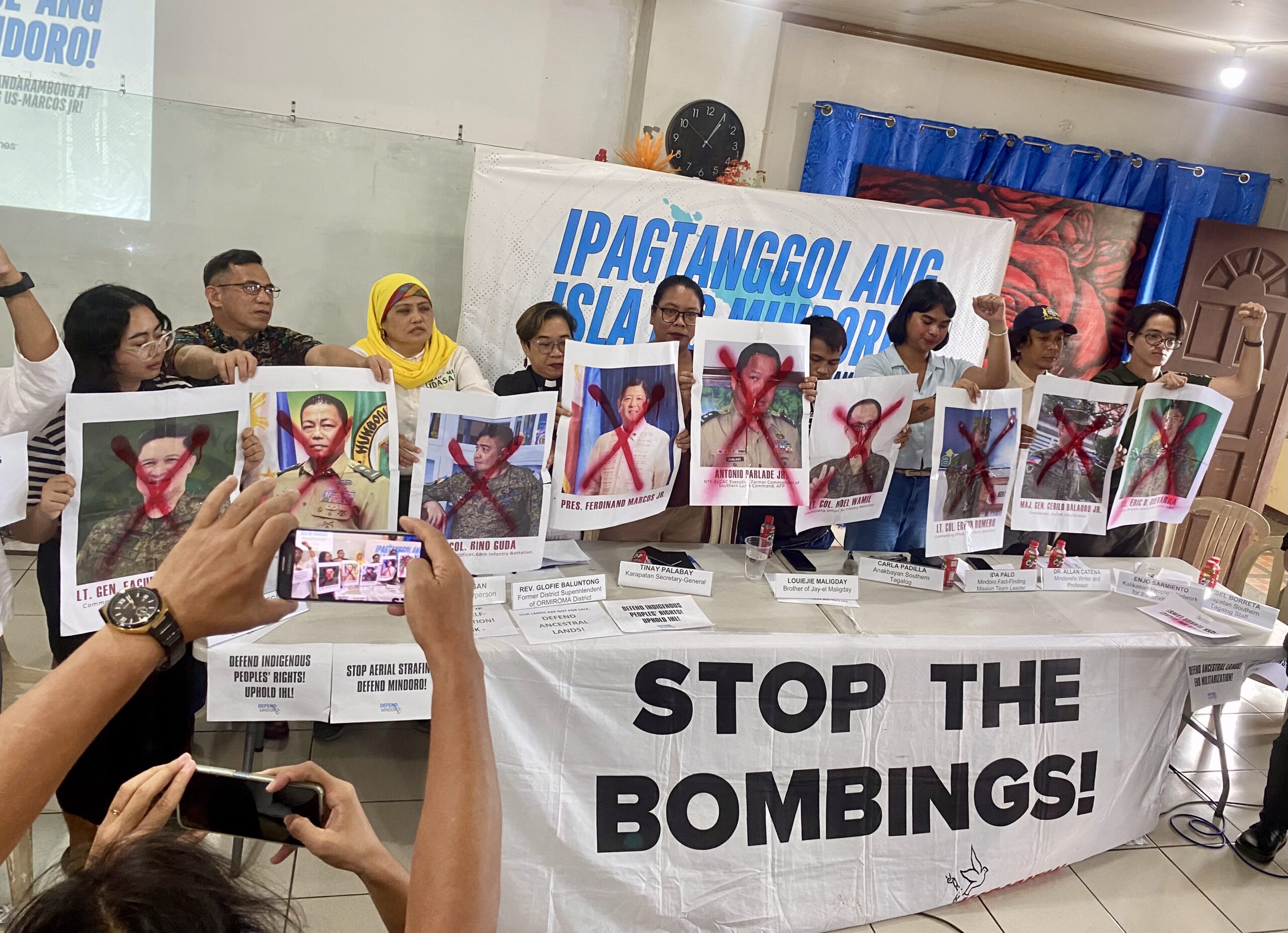 Defend Mindoro press conference