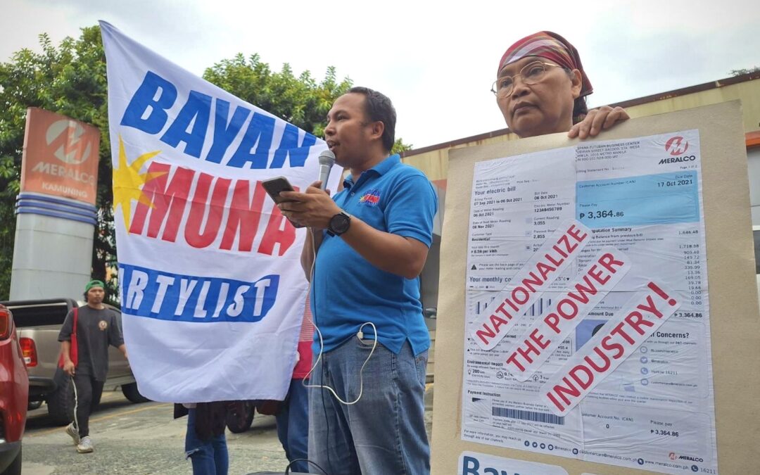 News in Pictures | Bayan Muna condemns Meralco’s power hike, calls on ERC to probe ‘overcharging’