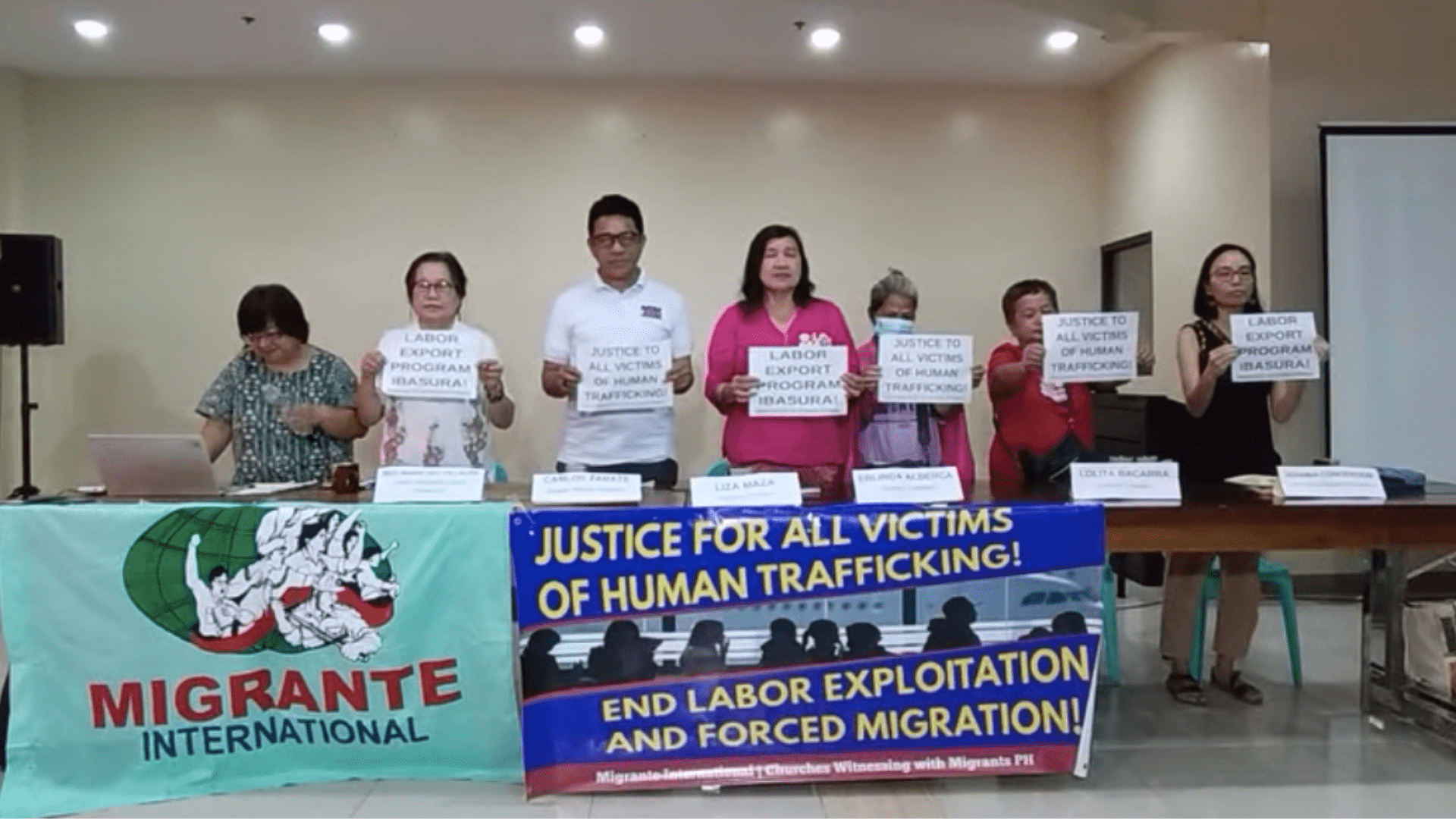 Migrante Cambodia trafficking case