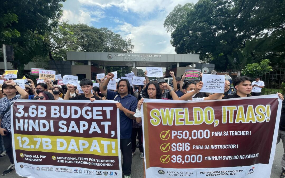 PUP opposes proposed P9-B budget cut