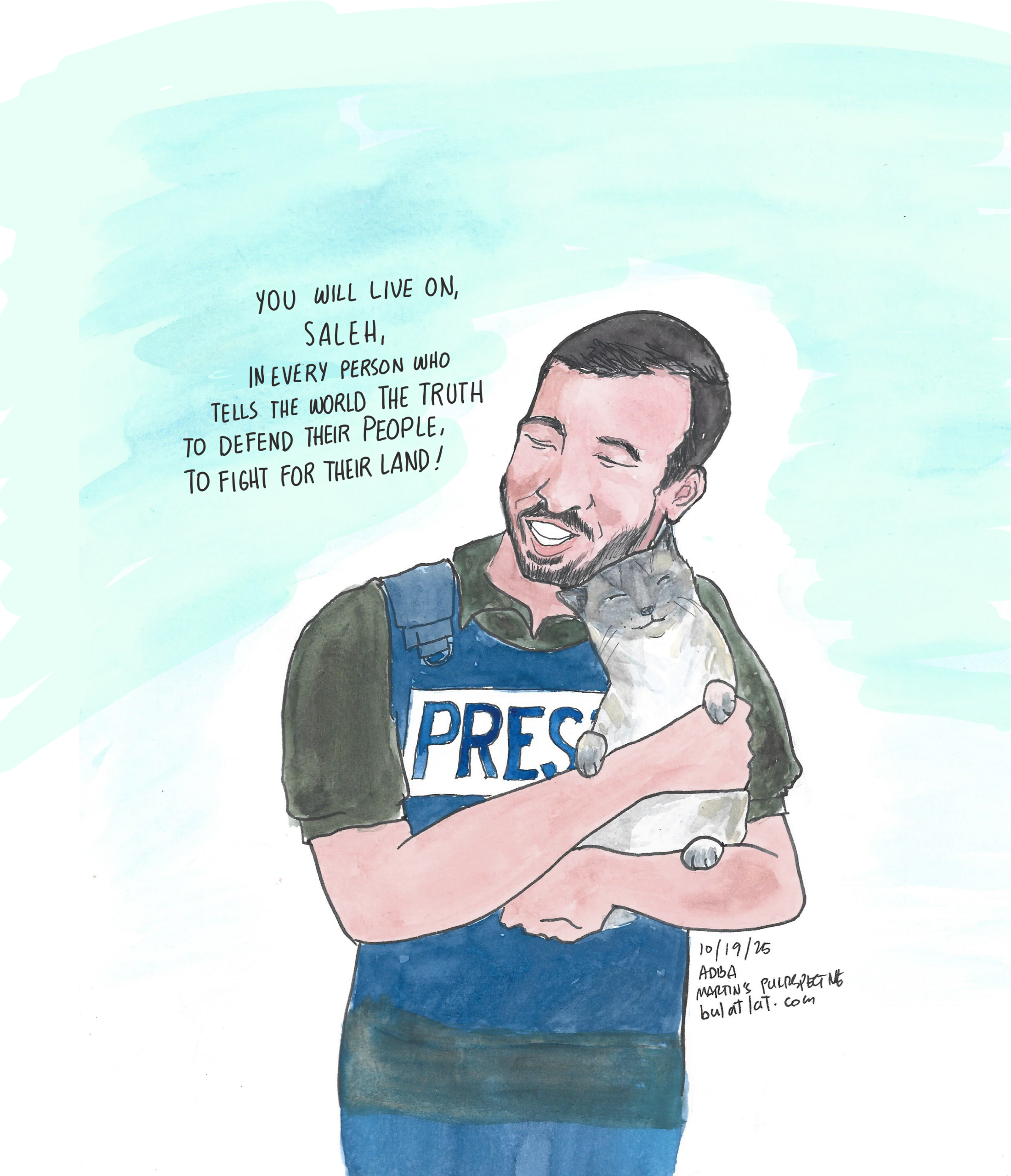 The Gazan journalist who was loved by his cat and the world