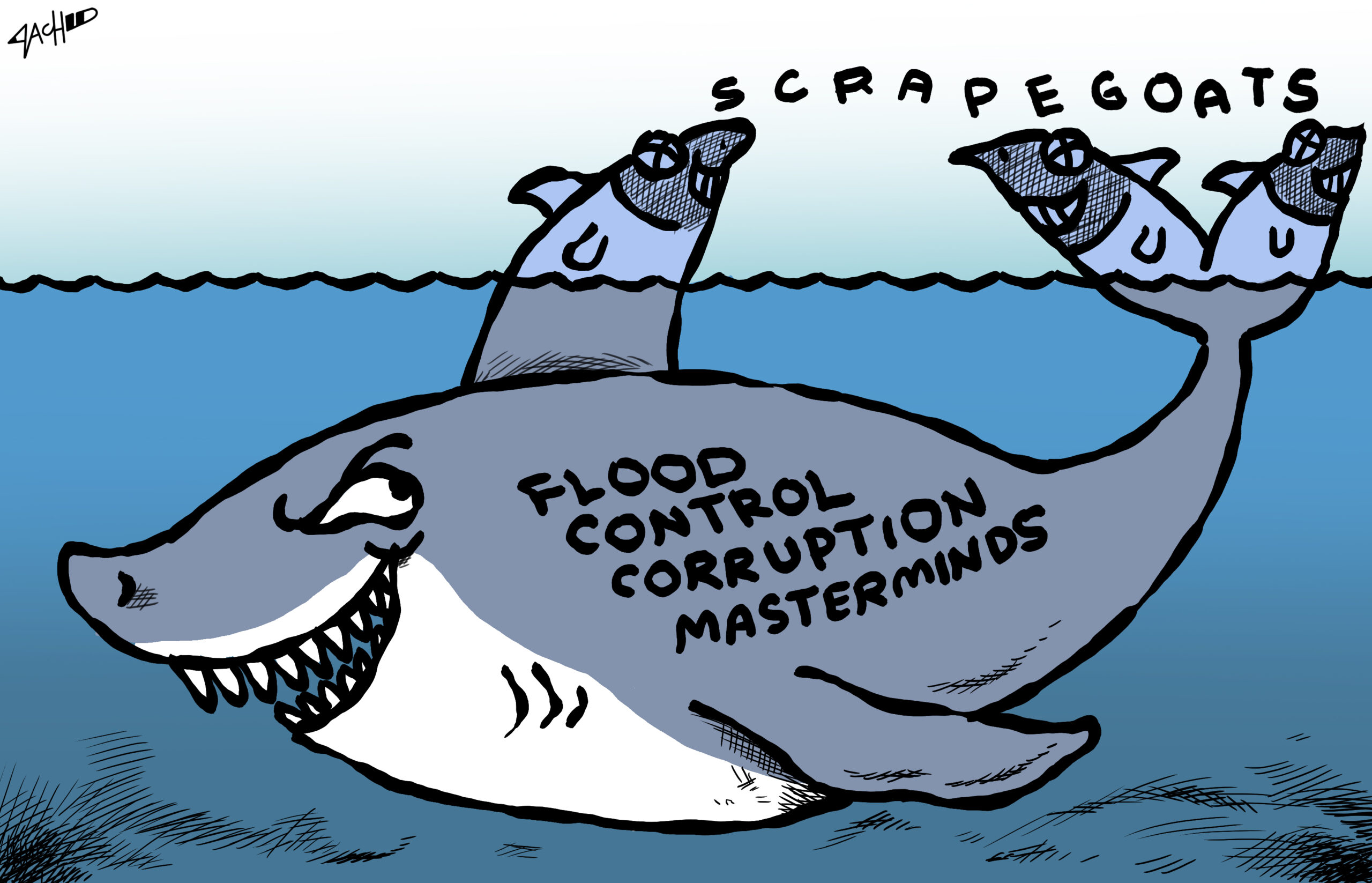 Big fishes and a bigger fish