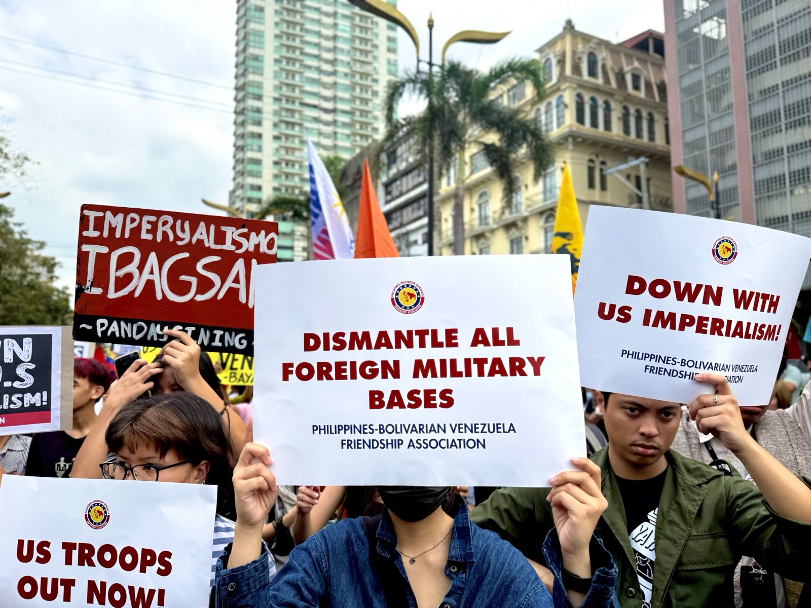 Filipino activists march in solidarity with Venezuela