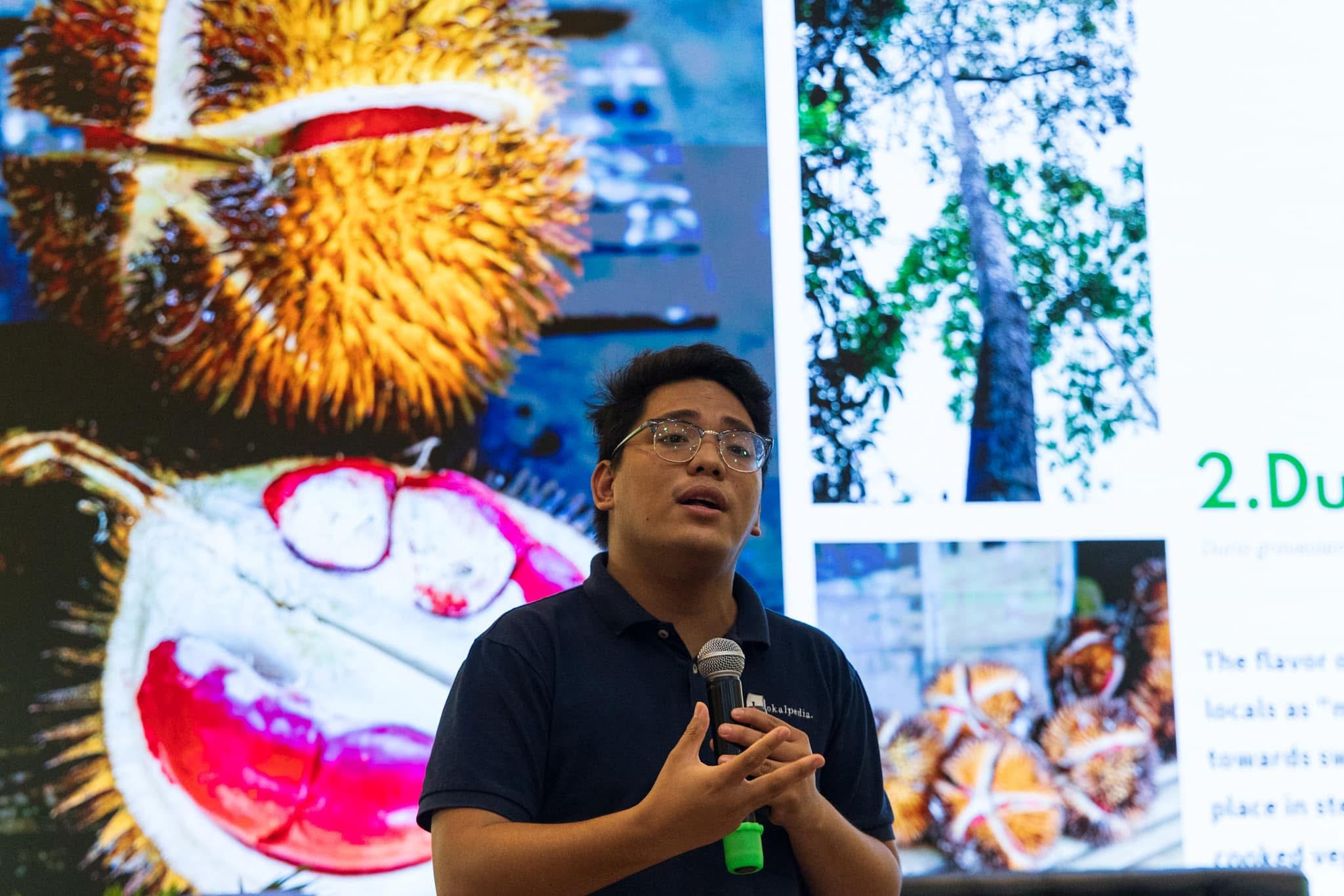 John Sherwin Felix talking about Durian. Photo courtesy of JOHN SHERWIN FELIX