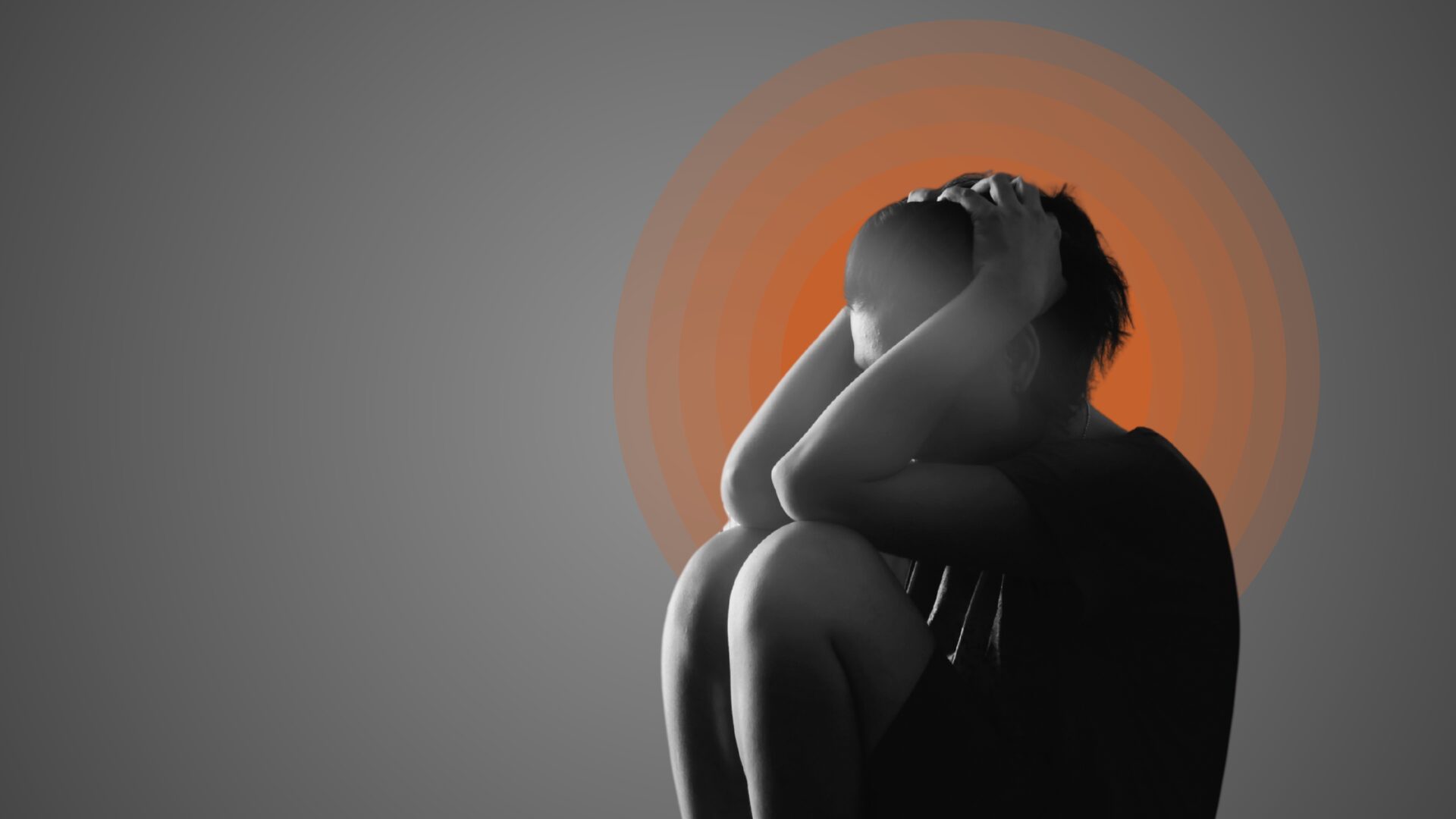 A woman is traumatized
